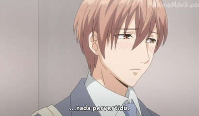 Hentai gay twinks make out after school