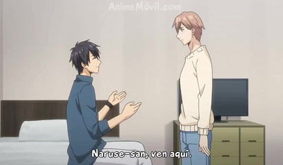 Hentai gay twinks make out after school