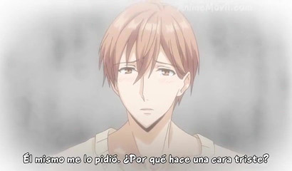 Hentai gay twinks make out after school