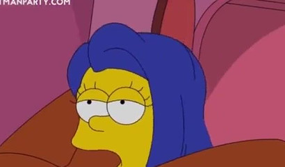 The MILFs from Family Guy and The Simpsons having sex