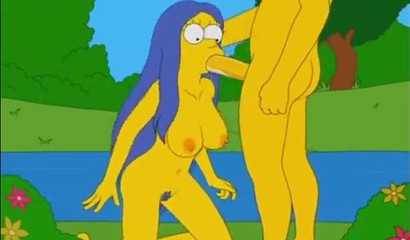 The MILFs from Family Guy and The Simpsons having sex