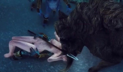 Any evil creature can fuck this helpless girl