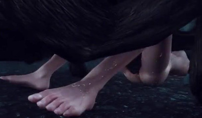 Any evil creature can fuck this helpless girl