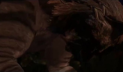 Huge roaring creature gets ready to fuck something