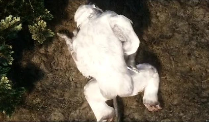 Huge roaring creature gets ready to fuck something