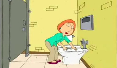 Glenn Quagmire fucks Lois Griffin in public restroom Family Guy porn 