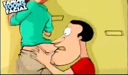 Glenn Quagmire fucks Lois Griffin in public restroom - Family Guy porn