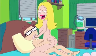 Hayley Smith from American Dad riding the cock of a nerd