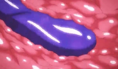 Dark-haired teen ravaged by a tentacle monster