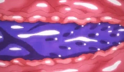 Dark-haired teen ravaged by a tentacle monster