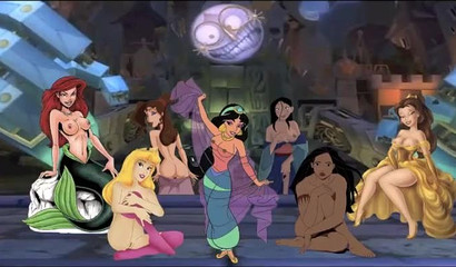 Naughty crumbs from the Disney cartoon have sex in XXX compilation