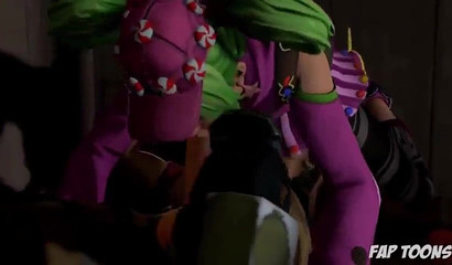 Various horny Fortnite  beauties enjoying futa sex