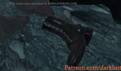 Lara Croft getting gang-banged by big-dicked beasts