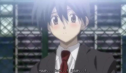 Brunette girl helping her classmate with the cock-sucking