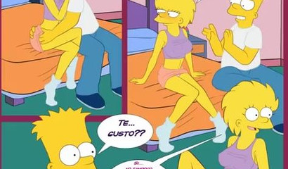 Simpsons porn comics - Bart fucks Lisa hard