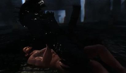 Chris Redfield fucking one of the Molded in his gooey ass