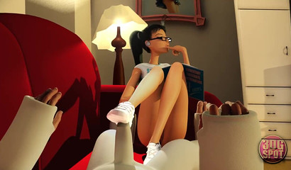 Cheerleader stepsister teasing her step bro in 3d porn cartoon