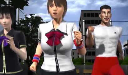 High School with busty sluts and big cocks - 3d schoolgirls in porn cartoon