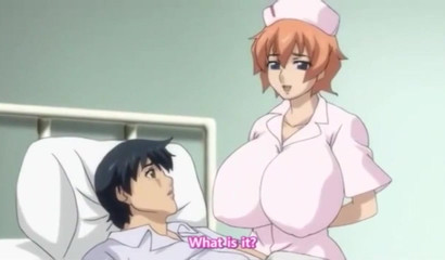 Big-breasted nurse accidentally teasing her patient