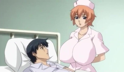 Big-breasted nurse accidentally teasing her patient