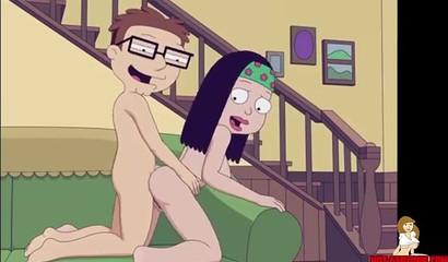 Incest sex for the horny characters from American Dad!