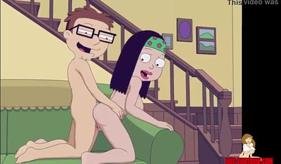 Incest sex for the horny characters from American Dad!