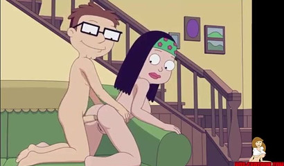 Incest sex for the horny characters from American Dad!