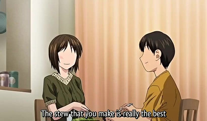 Brunette slides her panties to the side to take it