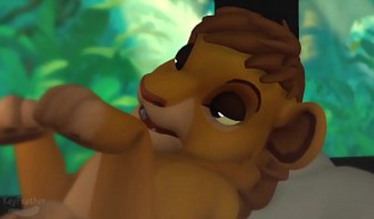 Lion King-inspired sex session with brutal anal banging