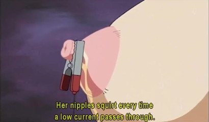 Bondaged girl with massive tits gets fucked and milked