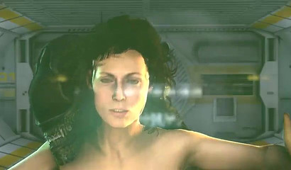 Ripley's ripe pussy and ass get ruined by the Alien