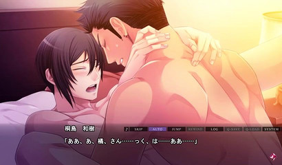Beautiful dating sim gay love-making footage