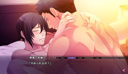 Beautiful dating sim gay love-making footage