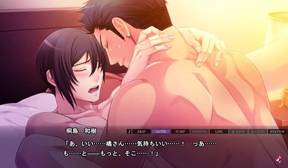 Beautiful dating sim gay love-making footage