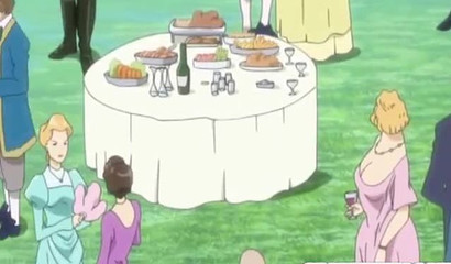 Big tits blonde gets impregnated by horny monster in the cage