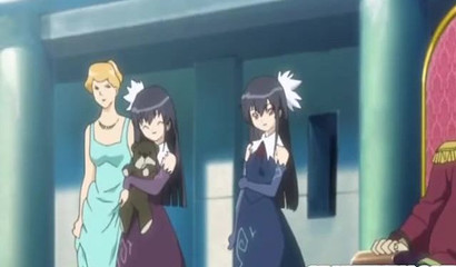 Big tits blonde gets impregnated by horny monster in the cage