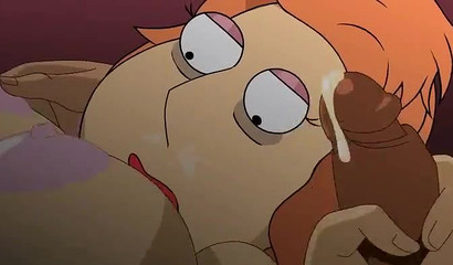 Horny redhead slut Lois Griffin from Family Guy ganbanged like a whore