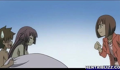 Young hentai maid gets her pussy fucked by master's son