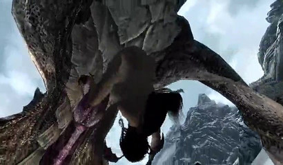 Skyrim porn - crazy brunette fucks with dragon