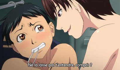 Cute-looking Asian is sucking his juicy dick in cen Hentai porn