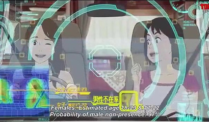 Horny robot is all alone with a beautiful brunette