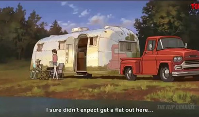 Horny robot is all alone with a beautiful brunette