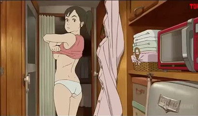 Horny robot is all alone with a beautiful brunette