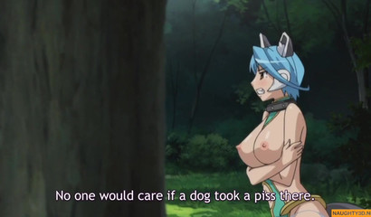 Anime bunny girl gets to worship a throbbing cock