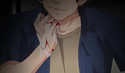 Redheaded busty anime slut rides a cock in this vid