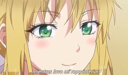 Green-eyed blonde rides this throbbing dick on the floor