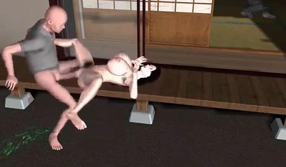 Crazy 3d fuck - big breasted woman gets destroyed by massive cock