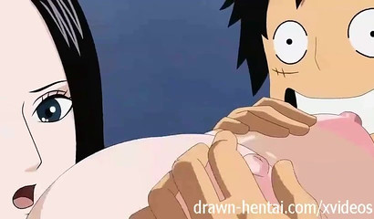One Piece Hentai - Boa seduces Luffy