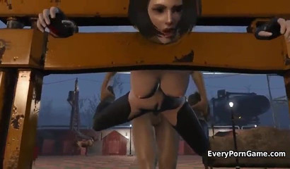 Group of tied up women sexually used by horny men