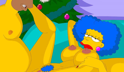 Selma et Patty Bouvier baisées par Homer dans l'édition porno des Simpsons du Nouvel An